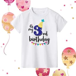 It's My 1-9 Birthday Print Kids Shirt Girl Boy Clothes Child Birthday Party Gift T-shirt Toddler Shirts Kid Short SleeveT-Shirts