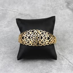 Sunspicems Gold Color Arabic Hollow Bangle Ring Sets for Women Moroccan Wedding Jewelry Algeria Cuff Bracelet Bridal Gift