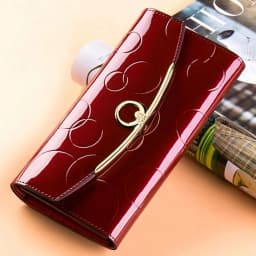 Genuine Leather Wallets	for Women Luxury Designer Purses RFID Card Holder Women's Long Handbag High Quality Ladies Gift
