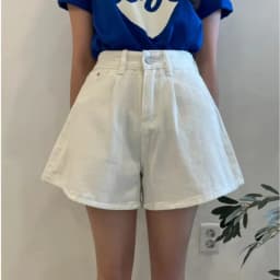 REALEFT 2024 New High Waist Washed Women's Denim Wide Leg Shorts Summer Buttons Casual Female Blue Jeans Trouses Pockets