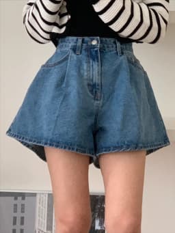 REALEFT 2024 New High Waist Washed Women's Denim Wide Leg Shorts Summer Buttons Casual Female Blue Jeans Trouses Pockets