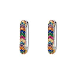 CRMYA Gold-color Clip Dangle Hoop Earrings For Women CZ Zircon Enamel Piercing Women's Earrings Set 2023 Jewelry Wholesale