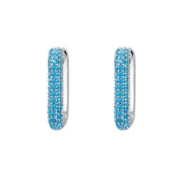 CRMYA Gold-color Clip Dangle Hoop Earrings For Women CZ Zircon Enamel Piercing Women's Earrings Set 2023 Jewelry Wholesale
