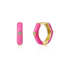 CRMYA Gold-color Clip Dangle Hoop Earrings For Women CZ Zircon Enamel Piercing Women's Earrings Set 2023 Jewelry Wholesale