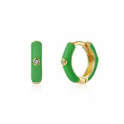 CRMYA Gold-color Clip Dangle Hoop Earrings For Women CZ Zircon Enamel Piercing Women's Earrings Set 2023 Jewelry Wholesale