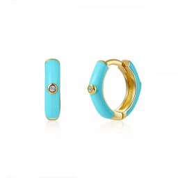 CRMYA Gold-color Clip Dangle Hoop Earrings For Women CZ Zircon Enamel Piercing Women's Earrings Set 2023 Jewelry Wholesale