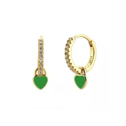 CRMYA Gold-color Clip Dangle Hoop Earrings For Women CZ Zircon Enamel Piercing Women's Earrings Set 2023 Jewelry Wholesale