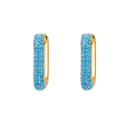 CRMYA Gold-color Clip Dangle Hoop Earrings For Women CZ Zircon Enamel Piercing Women's Earrings Set 2023 Jewelry Wholesale