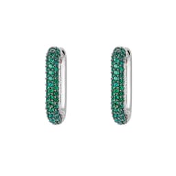 CRMYA Gold-color Clip Dangle Hoop Earrings For Women CZ Zircon Enamel Piercing Women's Earrings Set 2023 Jewelry Wholesale