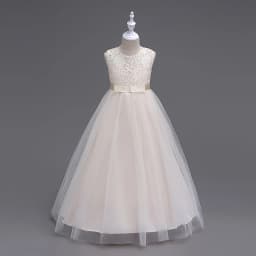 Western girls dress Princess dress Children's dress long lace skirt that draped the floor Evening dress
