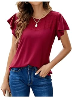 2023 Women Summer New Top Fashion Loose Casual Simple Round Neck Short Sleeve Underlay T-Shirt Loose Versatile Solid Color Top