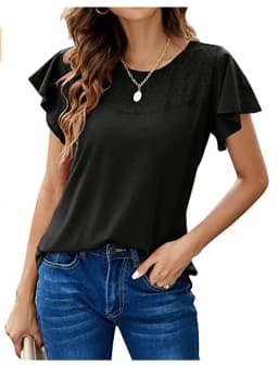 2023 Women Summer New Top Fashion Loose Casual Simple Round Neck Short Sleeve Underlay T-Shirt Loose Versatile Solid Color Top