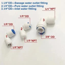 3012 RO Membrane Housing for 3012-400 gpd/3012-600gpd Reverse Osmosis  With All Fittings Reverse Osmosis Membrane Housing