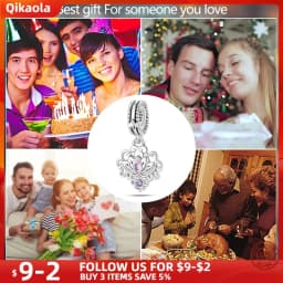 925 Silver DIY Beads Romantic Classical Series Guardian Flower Pendant Fit pand 3mm Original Bracelet For Women Jewelry Gift New