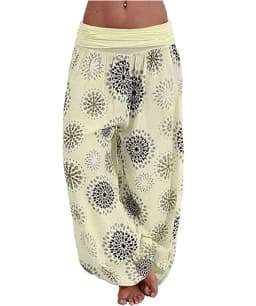Women's Fashion Hot Selling Long Pants Harlan Casual PantsDigital Printing Long Wide Leg Pants Women's Yoga Long Pants