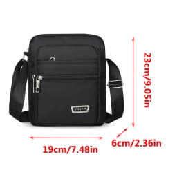 Men's Handbag Shoulder Messenger Bags Casual Canvas Travel Bag Waist Bag Multifunctional Waterproof Business Storage Bag Solid