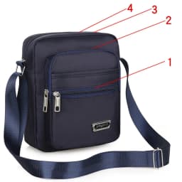 Men's Handbag Shoulder Messenger Bags Casual Canvas Travel Bag Waist Bag Multifunctional Waterproof Business Storage Bag Solid