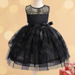 Girls New Wednesday Black Lace Hollow Sleeveless Gothic Mesh Dress Halloween Christmas Makeup Ball Cosplay Dress