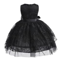Girls New Wednesday Black Lace Hollow Sleeveless Gothic Mesh Dress Halloween Christmas Makeup Ball Cosplay Dress