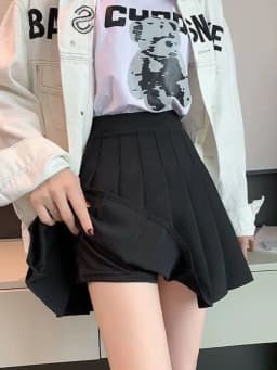 Women's Pleated Skirts Summer High Waist Zipper Dancing Skirt Y2k JK Sweet Girl Mini Skirts Black Student A Line Shorts Fashion