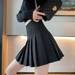Women's Pleated Skirts Summer High Waist Zipper Dancing Skirt Y2k JK Sweet Girl Mini Skirts Black Student A Line Shorts Fashion