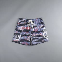 2024 Summer New Men's Fashion Trend Beach Shorts Hole Fabric Multi-Color Outdoor Sports Training Running Casual Quarter Pants