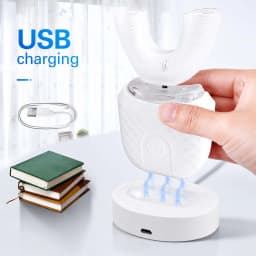 Hot Selling Portable Oral Care U-Shaped Electric Toothbrush 360 Degree U-Shaped Automatic Electric Toothbrush
