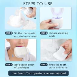 Hot Selling Portable Oral Care U-Shaped Electric Toothbrush 360 Degree U-Shaped Automatic Electric Toothbrush