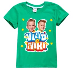 Children Cute Vlad Niki Clothes Kids Summer Fashion T-shirt Baby Boys Cartoon Tshirts Toddler Girls Short Sleeve Casual Tops
