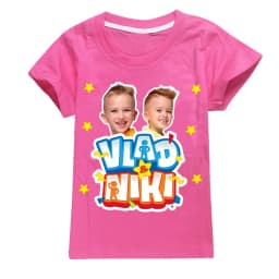 Children Cute Vlad Niki Clothes Kids Summer Fashion T-shirt Baby Boys Cartoon Tshirts Toddler Girls Short Sleeve Casual Tops