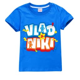Children Cute Vlad Niki Clothes Kids Summer Fashion T-shirt Baby Boys Cartoon Tshirts Toddler Girls Short Sleeve Casual Tops