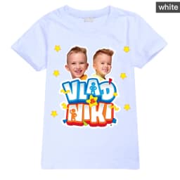 Children Cute Vlad Niki Clothes Kids Summer Fashion T-shirt Baby Boys Cartoon Tshirts Toddler Girls Short Sleeve Casual Tops