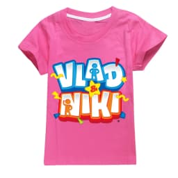 Children Cute Vlad Niki Clothes Kids Summer Fashion T-shirt Baby Boys Cartoon Tshirts Toddler Girls Short Sleeve Casual Tops
