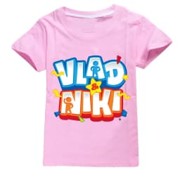 Children Cute Vlad Niki Clothes Kids Summer Fashion T-shirt Baby Boys Cartoon Tshirts Toddler Girls Short Sleeve Casual Tops