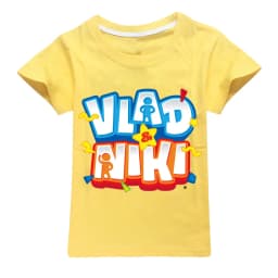 Children Cute Vlad Niki Clothes Kids Summer Fashion T-shirt Baby Boys Cartoon Tshirts Toddler Girls Short Sleeve Casual Tops
