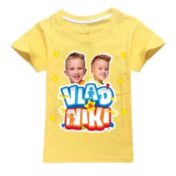 Children Cute Vlad Niki Clothes Kids Summer Fashion T-shirt Baby Boys Cartoon Tshirts Toddler Girls Short Sleeve Casual Tops