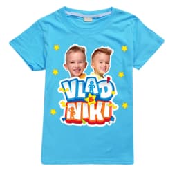 Children Cute Vlad Niki Clothes Kids Summer Fashion T-shirt Baby Boys Cartoon Tshirts Toddler Girls Short Sleeve Casual Tops