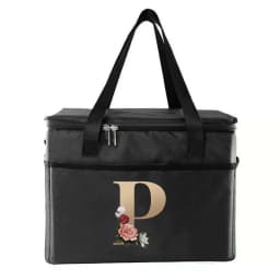 Thermal Bag Portable Lunch Bags Insulated Cooler Bag Food Bento Bags Printing Gold Letter Series Travel Picnic Storage Ice Bags