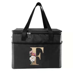 Thermal Bag Portable Lunch Bags Insulated Cooler Bag Food Bento Bags Printing Gold Letter Series Travel Picnic Storage Ice Bags