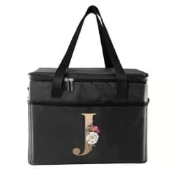 Thermal Bag Portable Lunch Bags Insulated Cooler Bag Food Bento Bags Printing Gold Letter Series Travel Picnic Storage Ice Bags