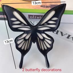 Y2K Labyrinth Butterfly Spider Web Letter Chain Handbags DIY Transparent Ita Bag Lolita Gothic Tote Vintage Fashion Shoulder Bag