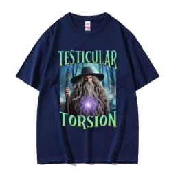 Shadow Wizard Funny T Shirt Testicular Torsion Meme Graphic Tee Shirt Men Women Retro Gothic Oversized Short Sleeve T-shirt Tops