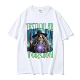 Shadow Wizard Funny T Shirt Testicular Torsion Meme Graphic Tee Shirt Men Women Retro Gothic Oversized Short Sleeve T-shirt Tops