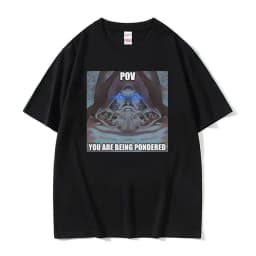 Shadow Wizard Funny T Shirt Testicular Torsion Meme Graphic Tee Shirt Men Women Retro Gothic Oversized Short Sleeve T-shirt Tops