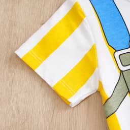 Neonatal Clothing Cartoon Cartoon Role-Playing Cotton Comfortable And Soft Summer Boys And Girls0-18 Short Sleeved Baby Jumpsuit