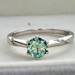 JoyceJelly S925 Ring With 1CT D Color Moissanite Diamond Female Classical Sterling Silver 925 Jewelry For Wedding Engagement