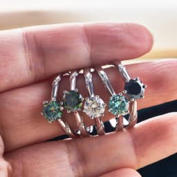 JoyceJelly S925 Ring With 1CT D Color Moissanite Diamond Female Classical Sterling Silver 925 Jewelry For Wedding Engagement