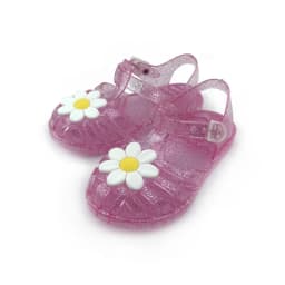 Girls Sandals Summer Child Shoes Baotou Model Breathable Flower Figure Toddler Casual Sandals Outdoor Walking Kids Flat Shoes