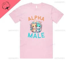 Alpha Male Printed T-Shirt High Quality Cotton Tee Top Funny Man Unicorn Gift Unisex Joke Prank Fathers Day Stag Do Short-sleev