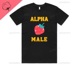 Alpha Male Printed T-Shirt High Quality Cotton Tee Top Funny Man Unicorn Gift Unisex Joke Prank Fathers Day Stag Do Short-sleev